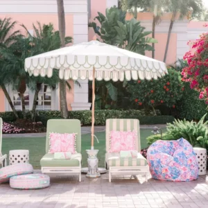 Modern Outdoor Parasol Umbrella with Aluminum Stick for Wedding, Garden, and Beach Use