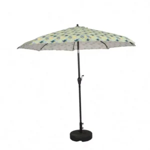 Modern Outdoor Patio Umbrella Aluminum Pole Auto Tilt Custom Logo Polyester Anti UV Commercial Outdoor Furniture