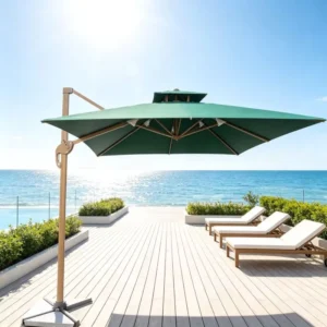 Modern Outdoor UV Waterproof Garden Pool and Beach Patio Umbrellas for Hotels and Parks