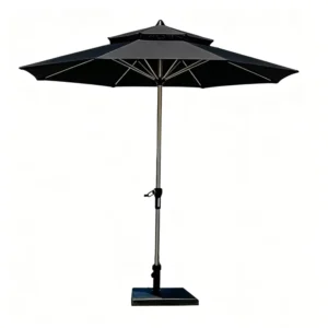 Modern Parasol Central Pole Iron Waterproof Hotel Outdoor Commercial Patio Garden Umbrella