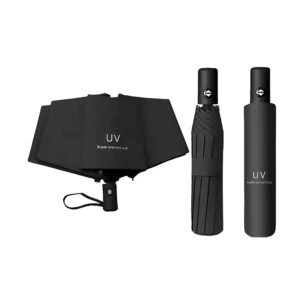 Modern Style 8K-Rib Automatic Umbrella Simple Design Black Coating UV Protection