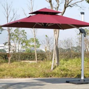 Modern Waterproof Foldable Aluminum Outdoor Garden Umbrellas for Commercial Beach and Patio Use