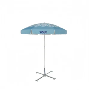 Modern Waterproof Foldable Outdoor Parasol Umbrella Steel Frame Recycled Polyester Fabric UV Protection Big Outdoor Furniture