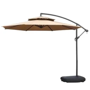Modern Waterproof Garden Cantilever Hanging Patio Umbrella & Bases Banana Style for Outdoor Hotels and Parks
