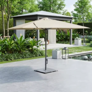Modern Waterproof Large Garden Patio Umbrella with Heavy Duty Aluminum Center Pole for Villa Backyard Outdoor Use