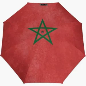 Morocco Lightweight Daily Carry Cultural Flag Pattern Fully Automatic Folding Umbrella