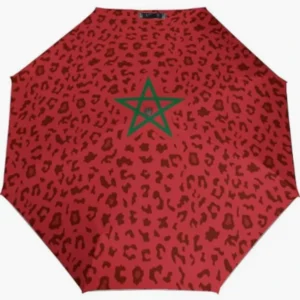 Morocco Thickened Tear Resistant Canopy Flag Pattern Fully Automatic Folding Umbrella