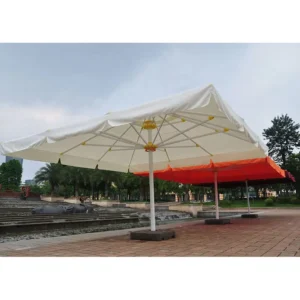 Motorized Commercial Umbrella LED Lights 280G Polyester UPF50+