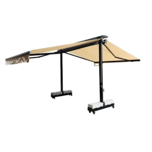Motorized Double-Sided Retractable Waterproof Electric Patio Umbrella Sun Shade