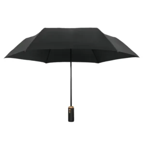 Multi-Color 21-Inch 6-Rib UV-Resistant 3-Fold Manual Opening Fan Umbrella with Three Wind Speeds