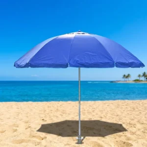 Multi-Color Silver Coated Sun Shade Folding Adjustable Clamp Windproof Outdoor Beach Fishing Umbrella