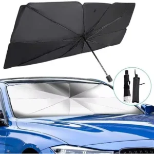 Multi-Size Nylon Sun Shade Windshield Cover for Cars Universal Auto Front Window Manual Control