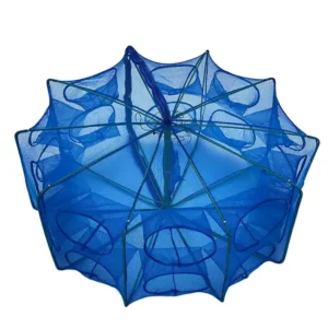 Multi Size Square Shrimp Cages With Multiple Entry Holes Lobster Nets Thickened Folding Fishing Nets Umbrella Nets