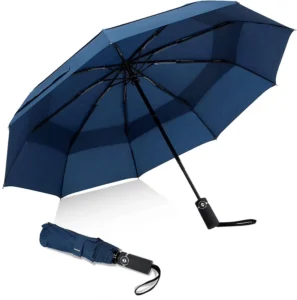 Multicolor Custom Logo 3-Folding Automatic Sun and Rain Outdoor Umbrella
