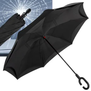 Multifunctional Outdoor Reverse Folding Safety Umbrella with Car Emergency Hammer