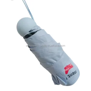 New 5 Folding Umbrella with Manual Control 6 Ribs Foldable Umbrella Modern Design with UV Mini Pocket