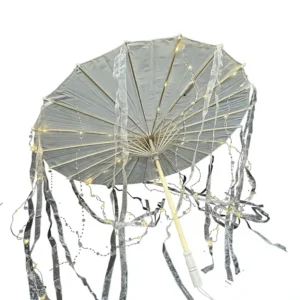 New Arrival Manual LED Silk Umbrella Light Novelty Contemporary Style Fairy Photography Props Glow Umbrella Outdoor Decoration