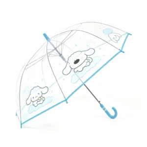 New Cute Puppy POE Transparent Kids Umbrella Ins Style Girls Dome Umbrella