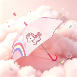 New Cute Puppy POE Transparent Kids Umbrella Ins Style Girls Dome Umbrella