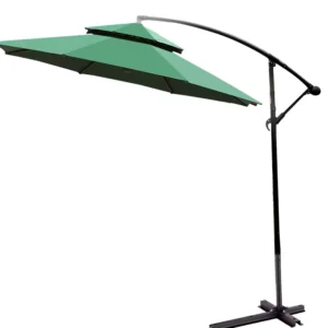 New Design Cantilever Patio Umbrella Outdoor Garden Commercial Banana Umbrella With LED Light