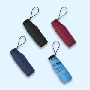 New Design Fashion Top Quality Summer Anti Uv Black Coating 5 Fold Portable Tiny Mini Pocket Umbrella