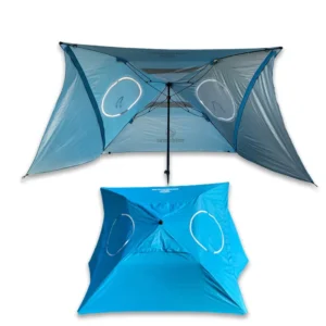New Design Outdoor Large Sunshade UV Sunscreen Custom Beach Umbrella Fishing Camping Tent Pergola Windproof Umbrella