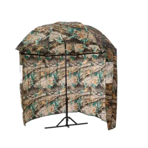 New Fashion Large Camouflage Half Shelter Fishing Patio Umbrella With Tilt
