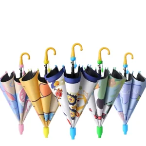 New Straight Pole Umbrellas with Glass Fiber Polyester Ribbing