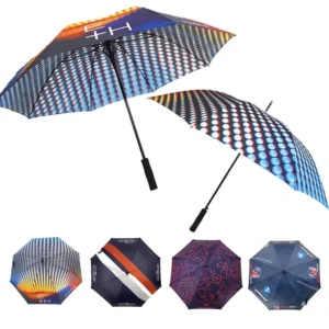 New Trends 27inch Golf Umbrella Quick Shipment OEM Branded Golf Umbrella Promotional Gift Umbrella Automatic Open Big Parasol