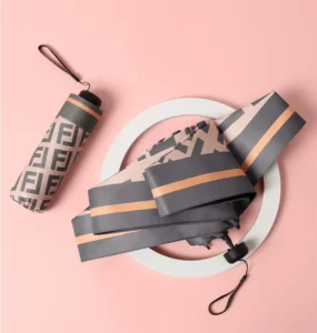 New Ultra Light Compact Fashion Classic Pattern Print Pocket Umbrella Sunny Rain Dual use Mini Umbrella