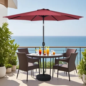 Newest Design Most Popular Hotel Garden Restaurant Advertising Parasol Umbrellas