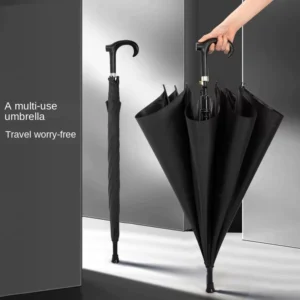 Non-Slip Windproof UV-Protection Walking Stick Golf Umbrella
