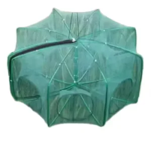 Nylon Folding Ground Trap for Fish Shrimp Minnow Crab Double Knot Automatic Cast Mesh Fishing Net