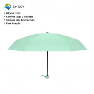 OEM Custom Compact Foldable Umbrella Lightweight Portable Wind Resistant Umbrella for Business Gift Orders