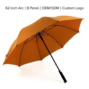 OEM Factory 30 Inch Windproof Straight Umbrella Auto Open Fiberglass Frame Custom Logo Printing