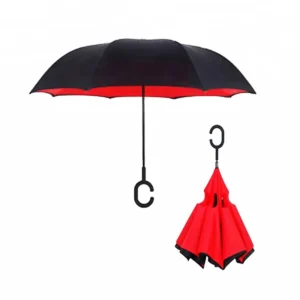 OEM Inverted Storm Compact Reverse Folding Automatic Windproof Travel Umbrella
