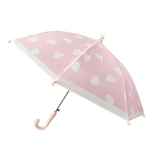 OEM Kids Waterproof Straight Semi-Automatic Handheld Polyester Umbrella with Cartoon Character Pattern