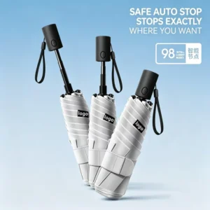 OEM ODM 5 Fold 6 Rib Modern Auto Pencil Umbrella Mini Pocket Anti Rebound Folding UPF50+ Waterproof Custom Logo Bulk Supply