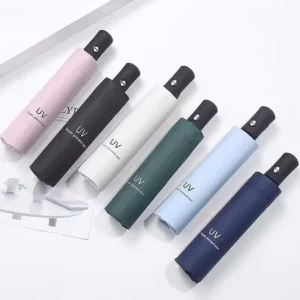 OEM Parapluie UV Protection Windproof Rain Full Automatic 8K 3-Fold Custom Umbrella with Logo