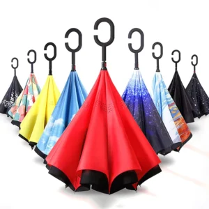 OEM Straight Handle Car Printed Logo Oversized Umbrella
