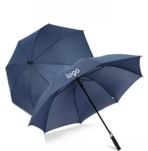 OEM Windproof UV Golf Umbrella Custom Logo Promotional Rain Parasol Classic 190T