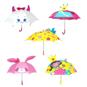 OVIDA Ears Cartoon Children Customized Photography Vintage Design Lovely Lady Bug Kid Umbrella 3D Animals Logo Print Back School