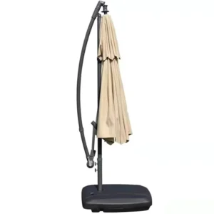 Offset Parasol Iron All Iron Parasol Patio Umbrella Outdoor Furniture Modern Garden Umbrella Iron Pole Beach Hotel Park