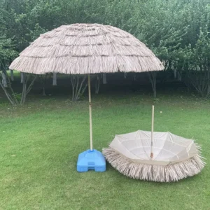 On Sale Straw Umbrella PP Straw Outdoor Windproof Patio Umbrella With Quality Assurance