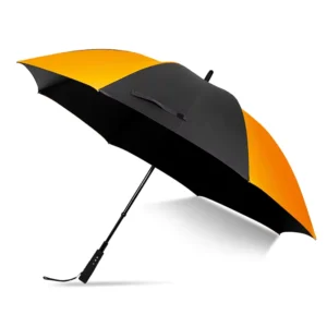 Orange Smart Electric UV Protection Sunshade Umbrella Korean Version