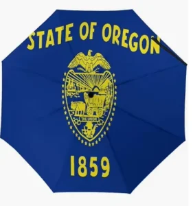 Oregon US State Flag Umbrella, Waterproof, Auto Open/Close, UV Coating