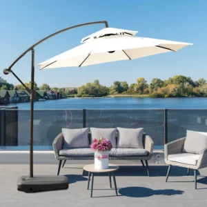 Outdoor 2.7M Banana Umbrella for Garden Use