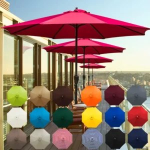 Outdoor 48mm Middle Pole Advertising Umbrella Beach Garden Patio Sunshade Kiosk Umbrella