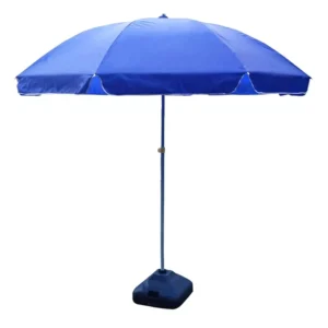 Outdoor Advertising Beach Umbrella 48 Inch Iron Manual Sunshade 8 Ribs Modern Design Custom Logo for Promotion Stalls