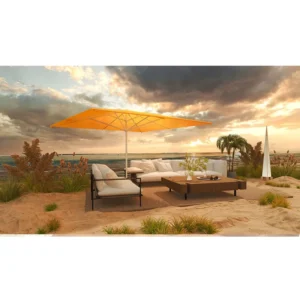 Outdoor Aluminum 4m Patio Beach Umbrella with Custom Logo